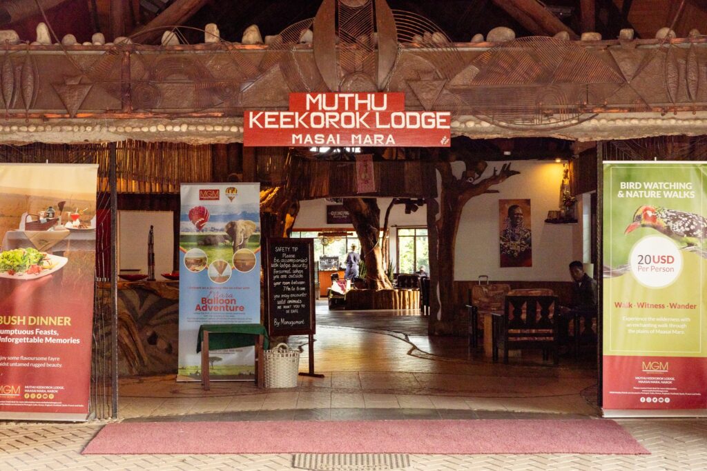 The entrace for Muthu Keekorok Lodge Maasai Mara