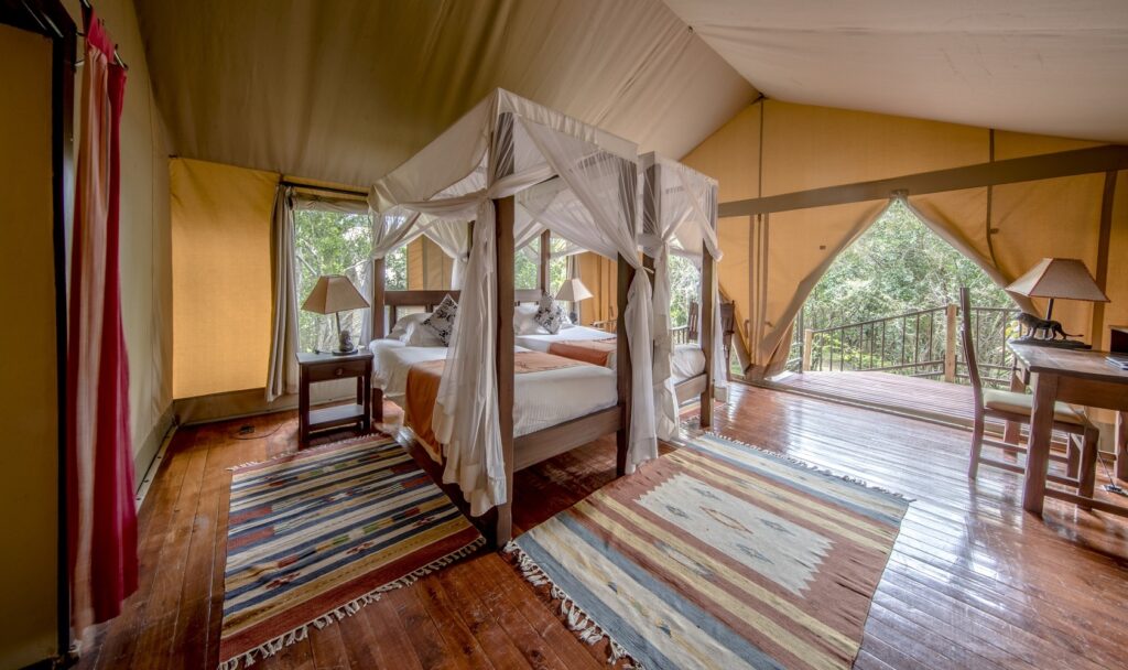 Twin beds from Ashnil Mara Camp