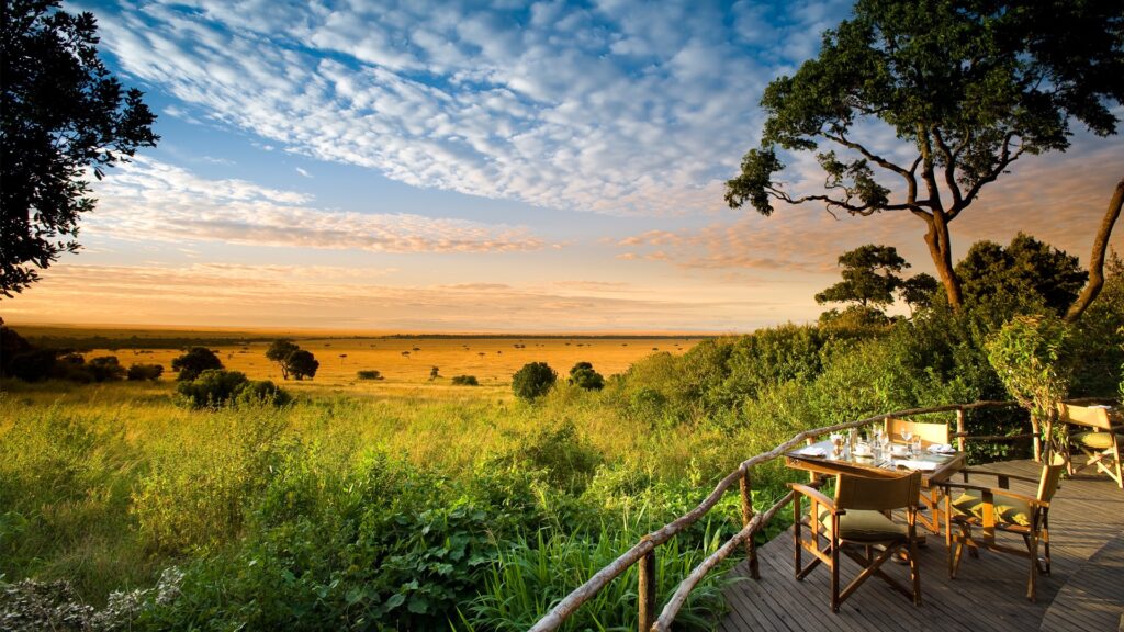 a view of masai mara from mara leisure camp