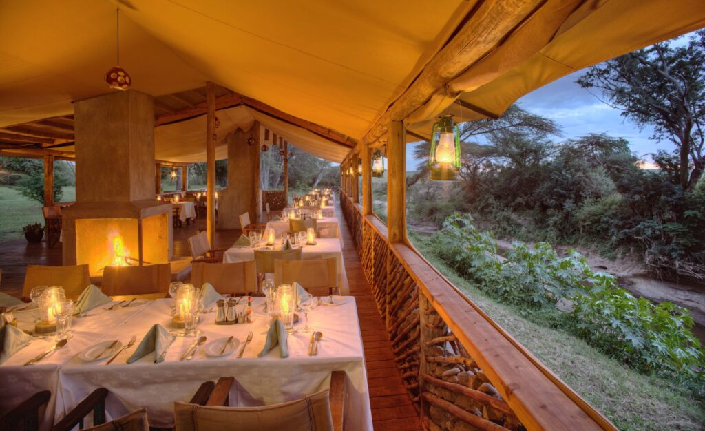dinner at basecamp masai mara