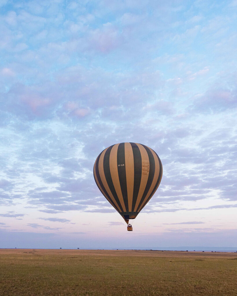 hot air ballon acivity in mahali mzuri