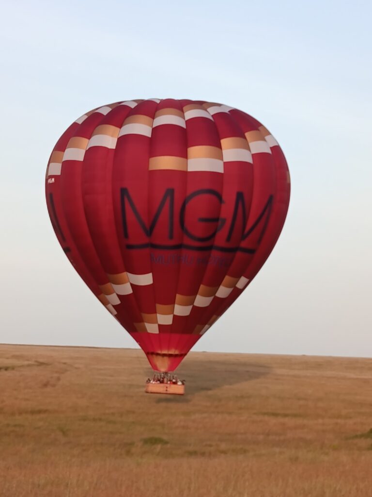 hot air ballon safari activity while staying at Muthu Keekorok Lodge Maasai Mara