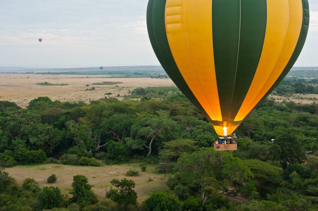 Hot air balloon activity at Ilkeliani Camp Masai Mara