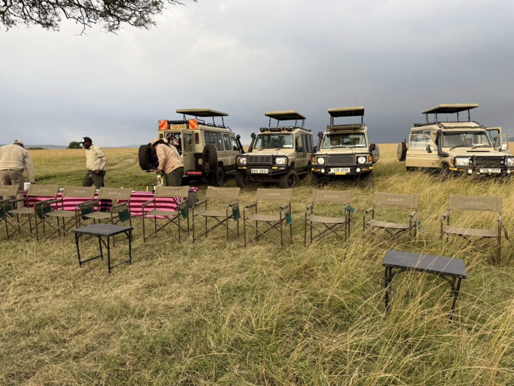outdoor lunch at Ilkeliani Camp Masai Mara