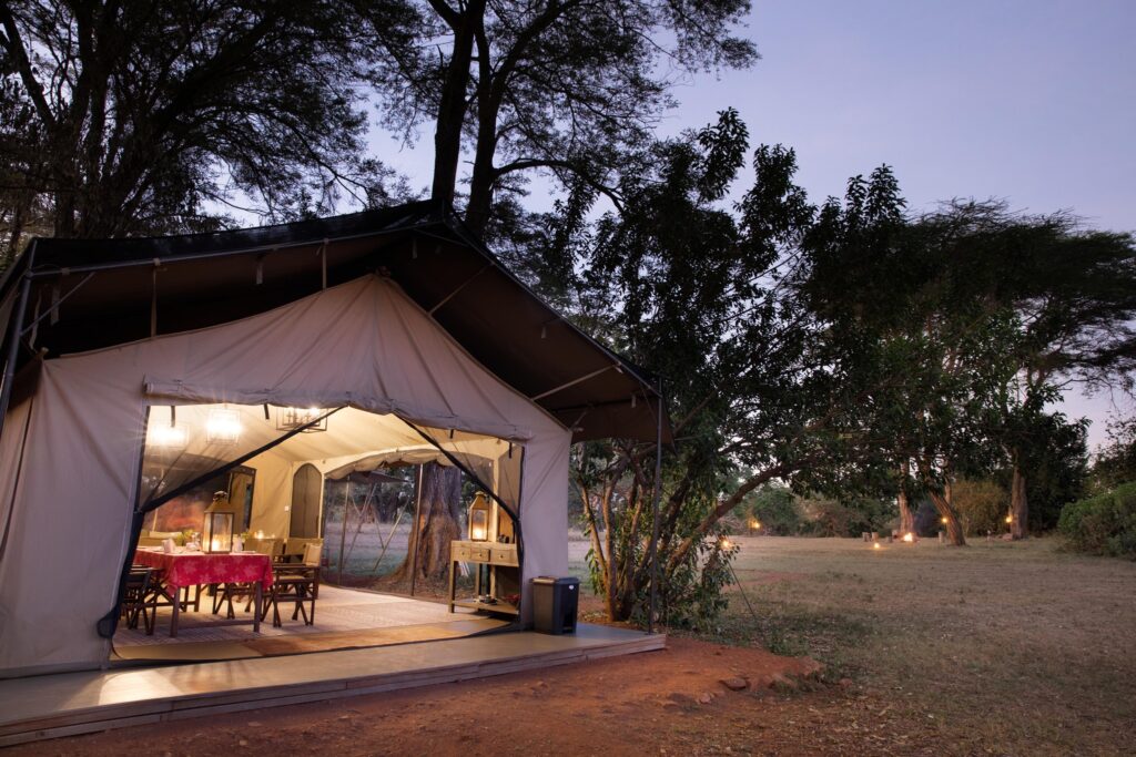 your accommodation overview while at basecamp masai mara