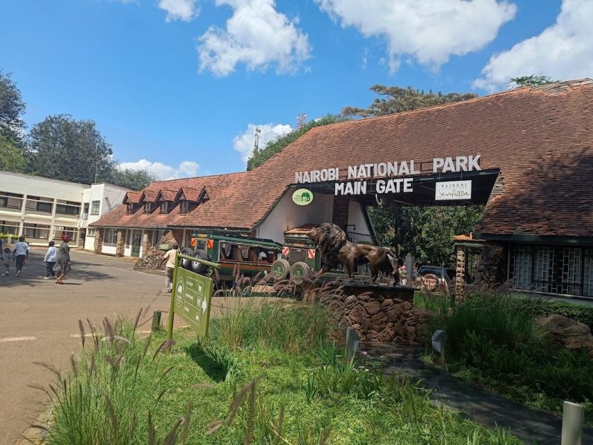 Entrance of Nairobi National Park Main Gate Nairobi Kenya