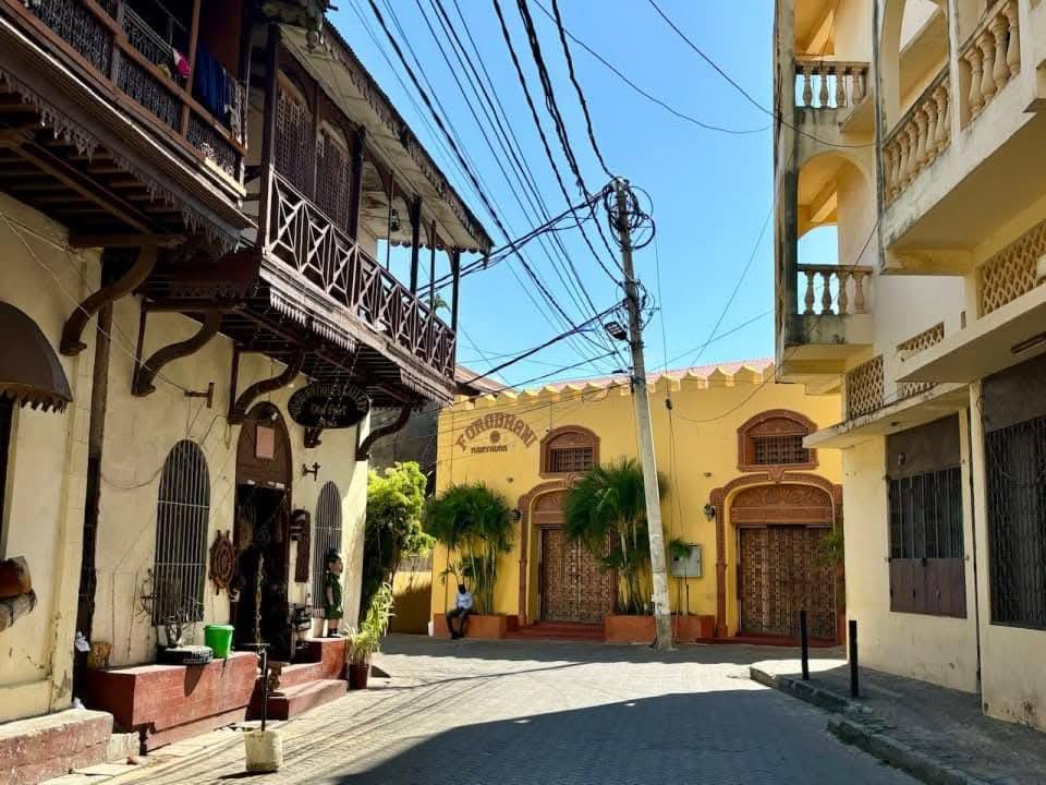 one of the streets of Mombasa Old Town