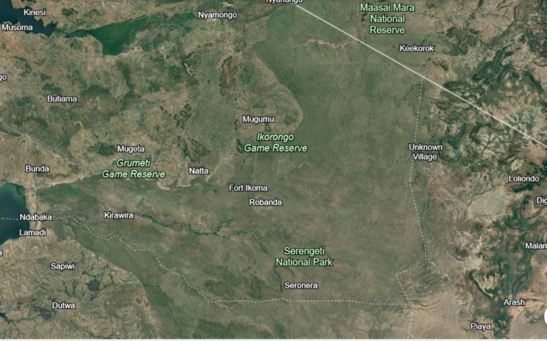 Map of Serengeti