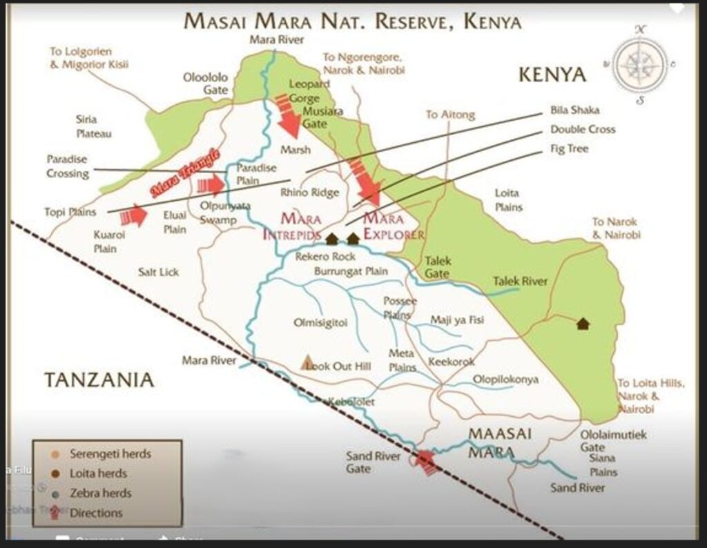Map Of Masai Mara Game Reserve Kenya Twinkle Stars Tours map-of-masai-mara-game-reserve-kenya-twinkle-stars-tours