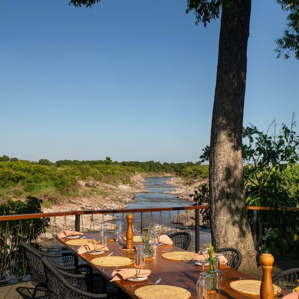 outdoor view of Rekero Camp in Masai Mara
