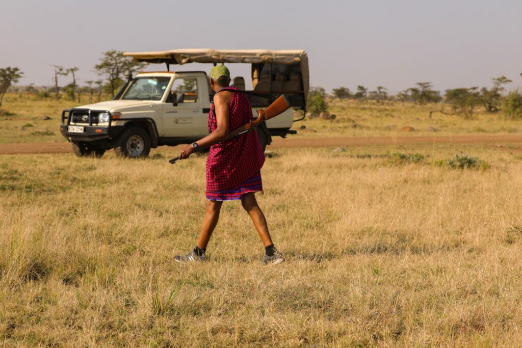 a game drive at Karen Blixen Luxury Safari Camp Masai Mara
