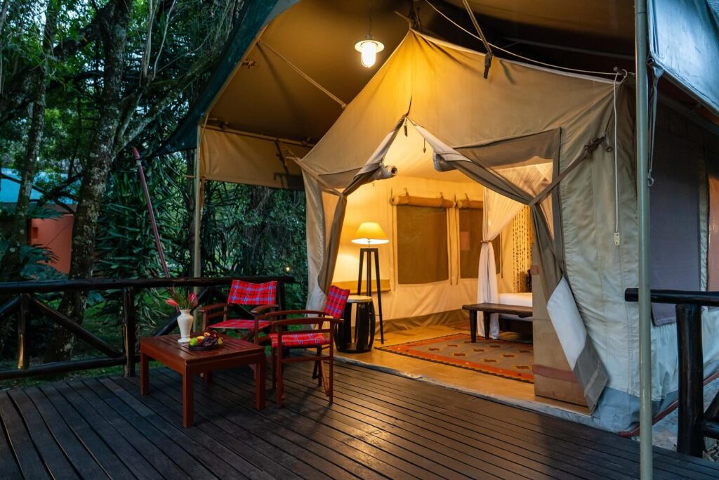 a tent at Fairmont Mara Safari Club