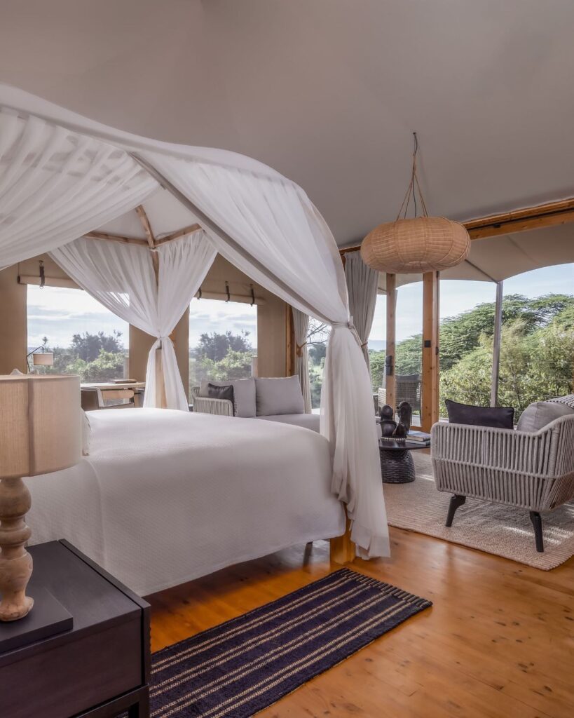 a view of JW Marriott Masai Mara Lodge tent from the inside