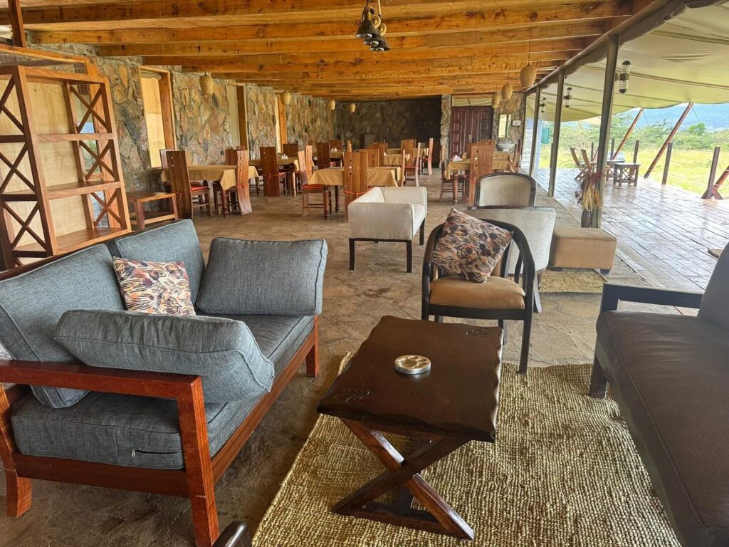 a view of alama camp mara tent