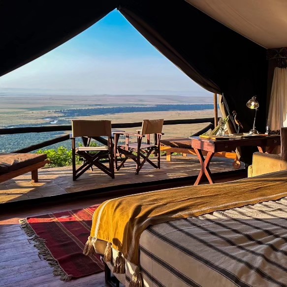 a view of masai mara from Kilima Camp