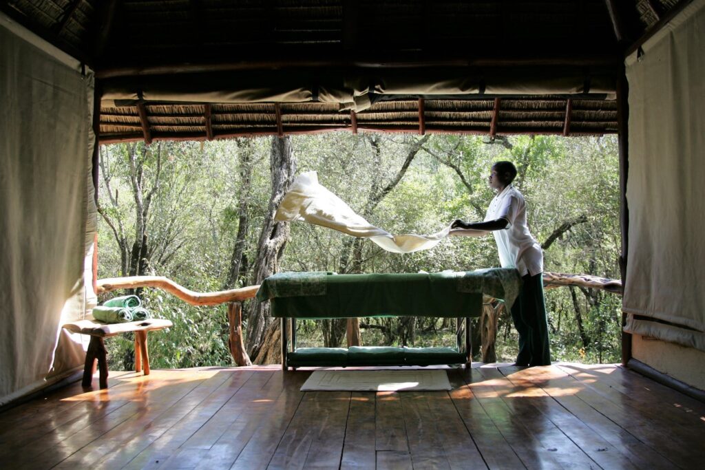 maasai wellbeing space at saruni mara lodge