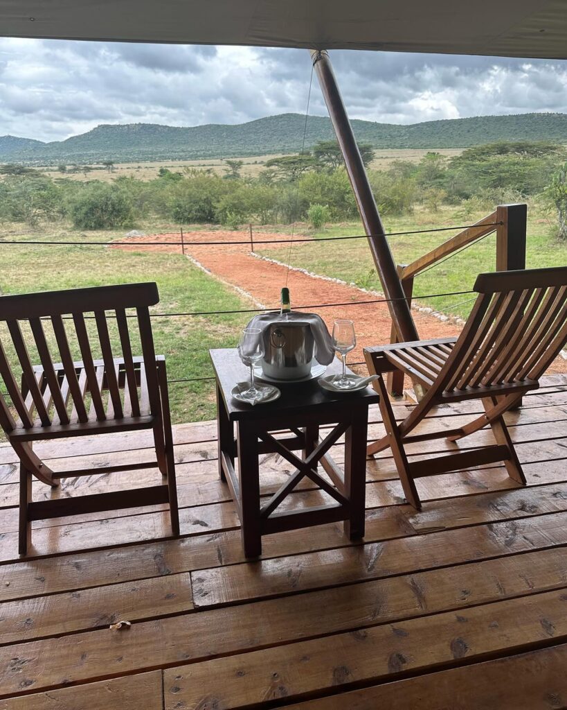 viewing masai mara national park from alama camp mara