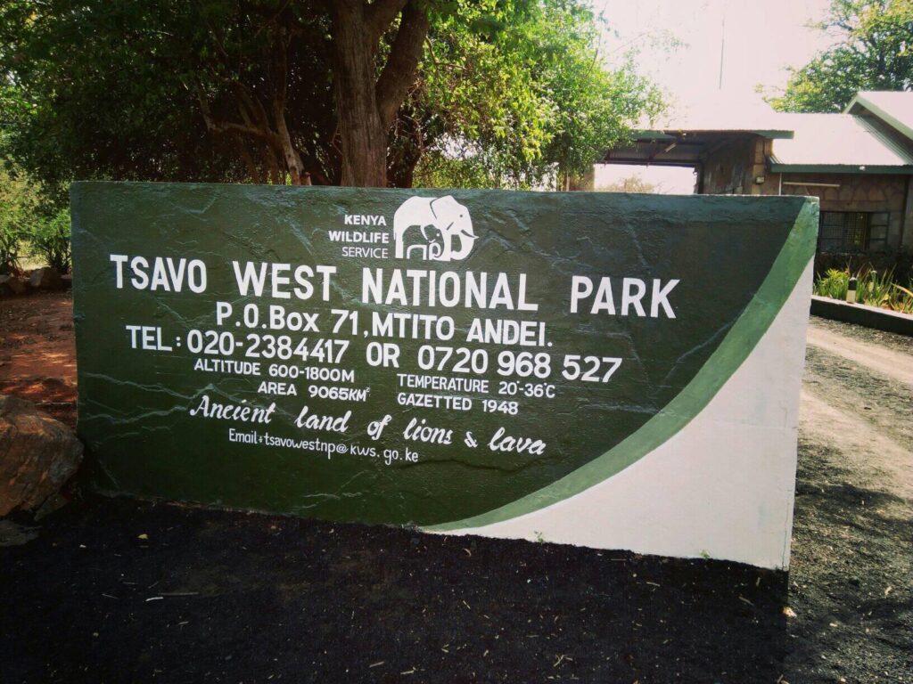 Tsavo west national park in kenya