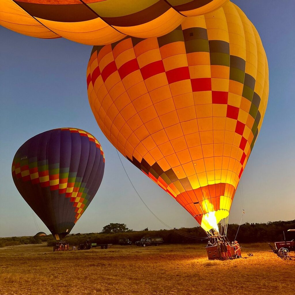 hot air balloon safari in masai mara