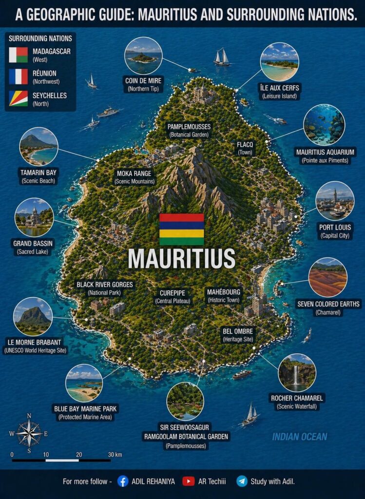 map of mauritius