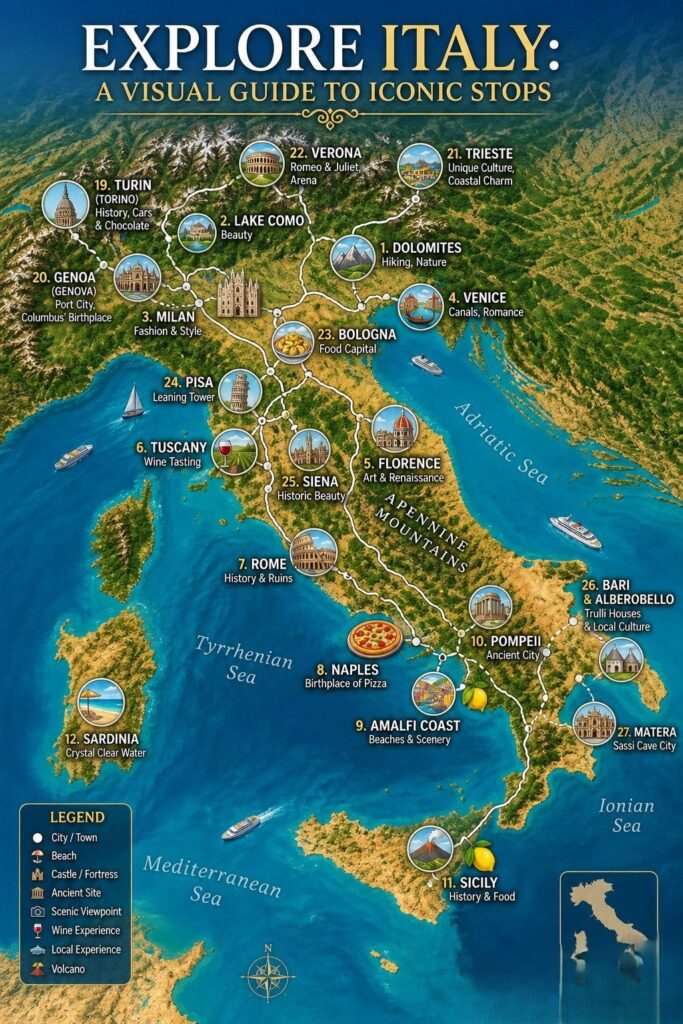 places to visit in italy