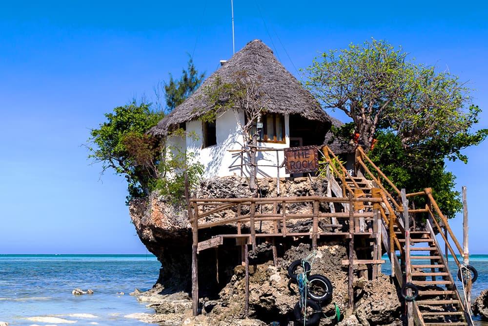The Rock Restaurant at Pingwe Beach Zanzibar